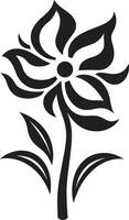 elegante floreale design vettore emblematico simbolo silhouette arboreo emblema nero vettore