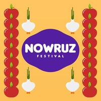 contento Nowruz Festival ragnatela bandiera sfondo illustrazione vettore