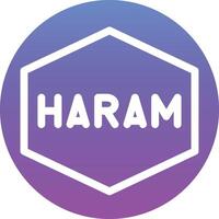 haram vettore icona