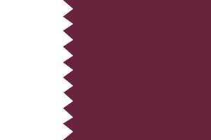 Qatar bandiera nazionale emblema grafico elemento illustrazione vettore