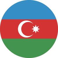 azerbaijan bandiera nazionale emblema grafico elemento illustrazione vettore