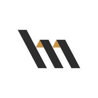 iniziale mh lettera logo vettore modello design. creativo astratto lettera hm logo design. connesso lettera hm logo design.