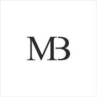 iniziale lettera mb logo o bm logo vettore design modello