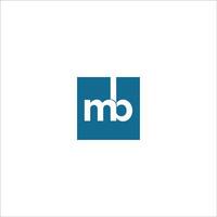 iniziale lettera mb logo o bm logo vettore design modello