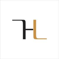 iniziale lettera lh logo o hl logo vettore design modello