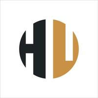 iniziale lettera lh logo o hl logo vettore design modello