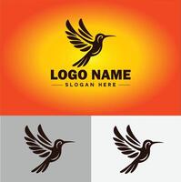 colibrì logo vettore arte icona grafica per azienda marca attività commerciale icona colibrì logo modello