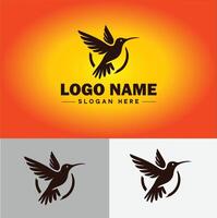 colibrì logo vettore arte icona grafica per azienda marca attività commerciale icona colibrì logo modello