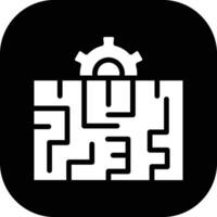 labirinto soluzione vettore icona