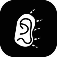 orecchio terapia vettore icona