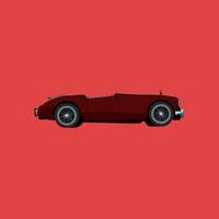 illustrazione vettore grafico di rosso Vintage ▾ auto con lato Visualizza