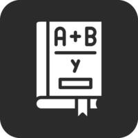 algebra libro vettore icona