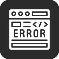 codice errore vettore icona