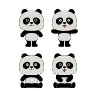 carino panda personaggio vettore illustrazione