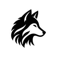 lupo logo design icona simbolo vettore illustrazione