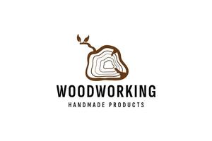 la lavorazione del legno logo vettore icona illustrazione