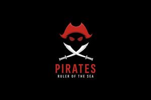 pirati logo vettore icona illustrazione