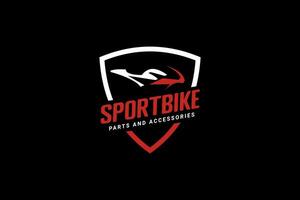 sportbike logo vettore icona illustrazione