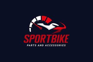 sportbike logo vettore icona illustrazione