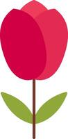 tulipano piatto icona vettore