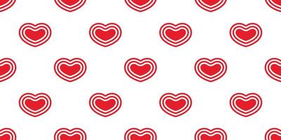 cuore senza soluzione di continuità modello San Valentino vettore cartone animato sciarpa isolato piastrella sfondo ripetere sfondo illustrazione scarabocchio design