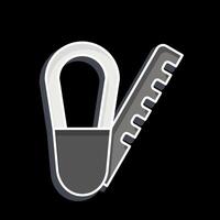 icona suole. relazionato per calzolaio simbolo. lucido stile. semplice design modificabile. semplice illustrazione vettore