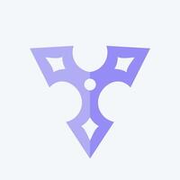 icona shuriken. relazionato per Armi simbolo. piatto stile. semplice design modificabile. semplice illustrazione vettore