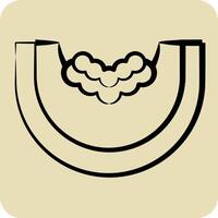 icona zucca. relazionato per vegano simbolo. mano disegnato stile. semplice design modificabile. semplice illustrazione vettore