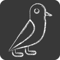 icona piccione. relazionato per Magia simbolo. gesso stile. semplice design modificabile. semplice illustrazione vettore