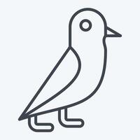 icona piccione. relazionato per Magia simbolo. linea stile. semplice design modificabile. semplice illustrazione vettore