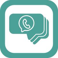 whatsapp Chiacchierare vettore icona