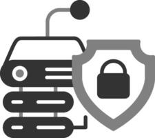 dati sicurezza vettore icona