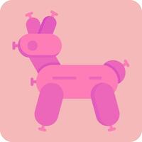 Palloncino cane vettore icona