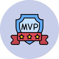 mvp vettore icona