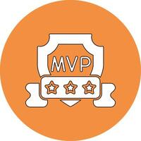 mvp vettore icona