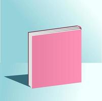 mockup di libri rosa vettore