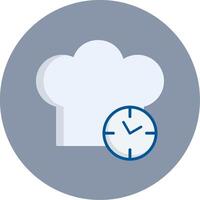 cucina Timer piatto cerchio icona vettore