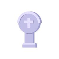 cimitero,piatto design icona vettore illustrazione