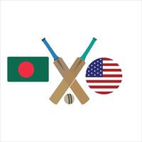 Bangladesh- vs- America- il vettore