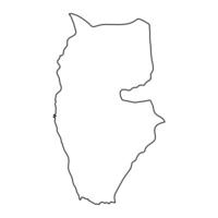 tartus governatorato carta geografica, amministrativo divisione di Siria. vettore illustrazione.