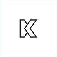 iniziale lettera K logo vettore design modello