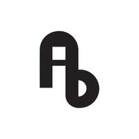 iniziale lettera ib logo o bi logo vettore design modello