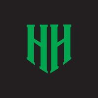 iniziale lettera hh logo o h logo vettore design modello