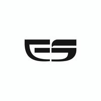 iniziale lettera es o SE logo vettore logo design