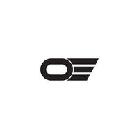 iniziale lettera eo o oe logo vettore design modello