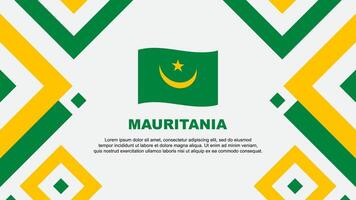 mauritania bandiera astratto sfondo design modello. mauritania indipendenza giorno bandiera sfondo vettore illustrazione. modello