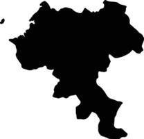 cauca Colombia silhouette carta geografica vettore