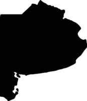 buenos arie argentina silhouette carta geografica vettore