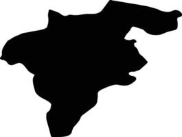 carlow Irlanda silhouette carta geografica vettore