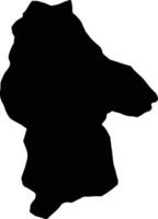 gnagna burkina faso silhouette carta geografica vettore